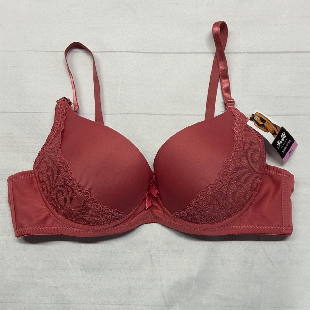 Tru Fit Intimates NWT Paris Pink Padded Underwire Bra 38C
